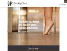 Tablet Screenshot of lifefertility.com.au